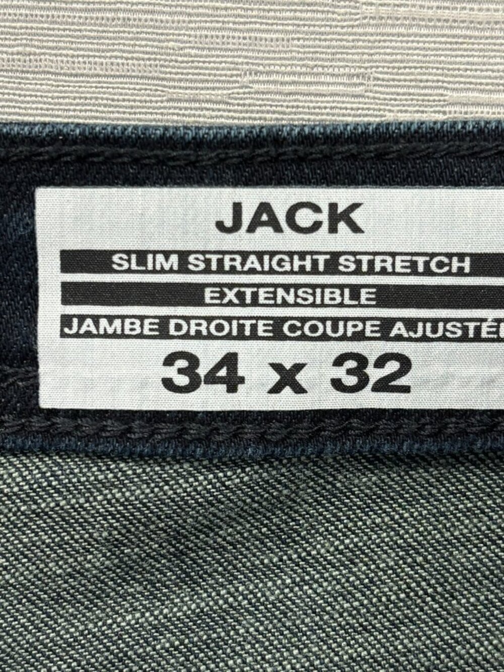 Buffalo David Bitton Jack Jeans Mens 34 x 32 Slim Fit Straight Dark Wash Denim - Picture 12 of 14